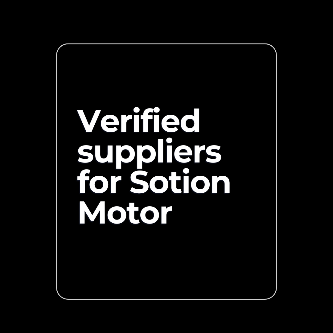 Verified Suppliers For Sotion Motor
